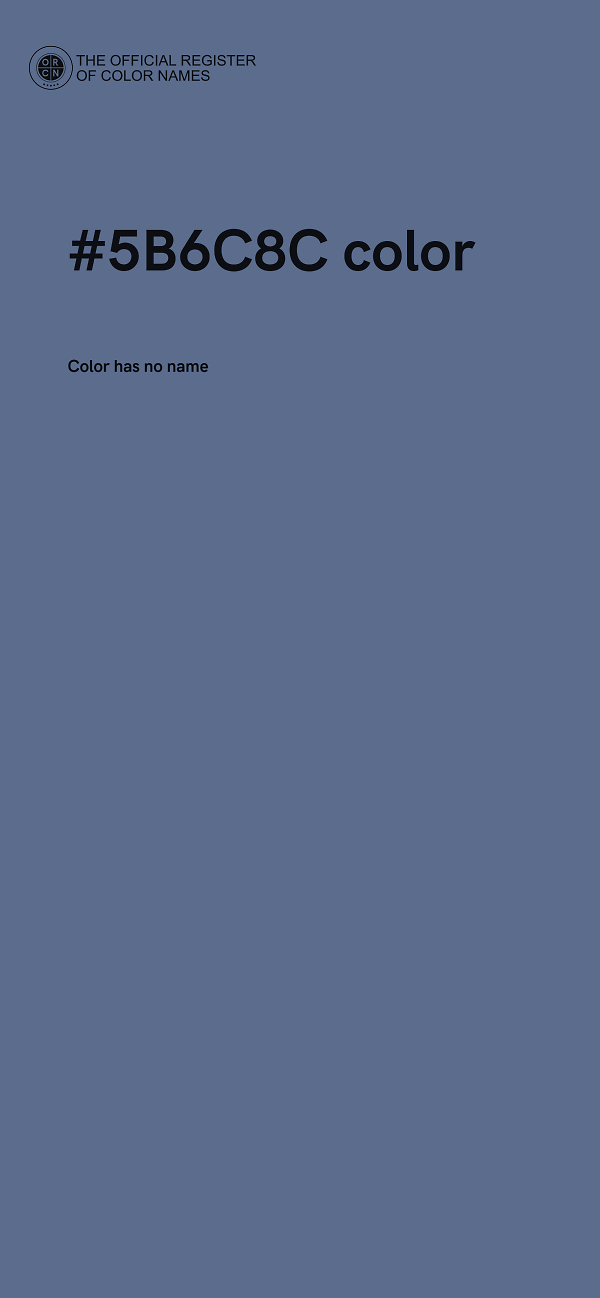 #5B6C8C color image