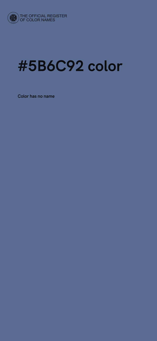 #5B6C92 color image