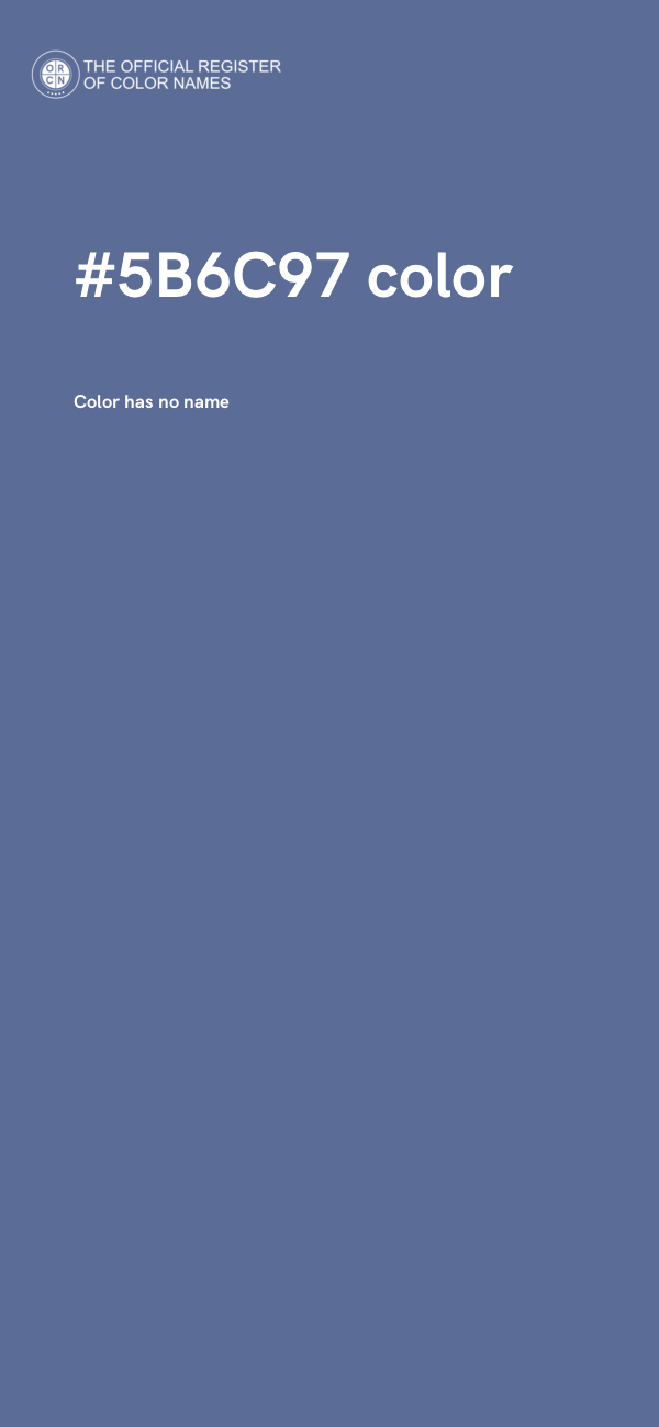 #5B6C97 color image