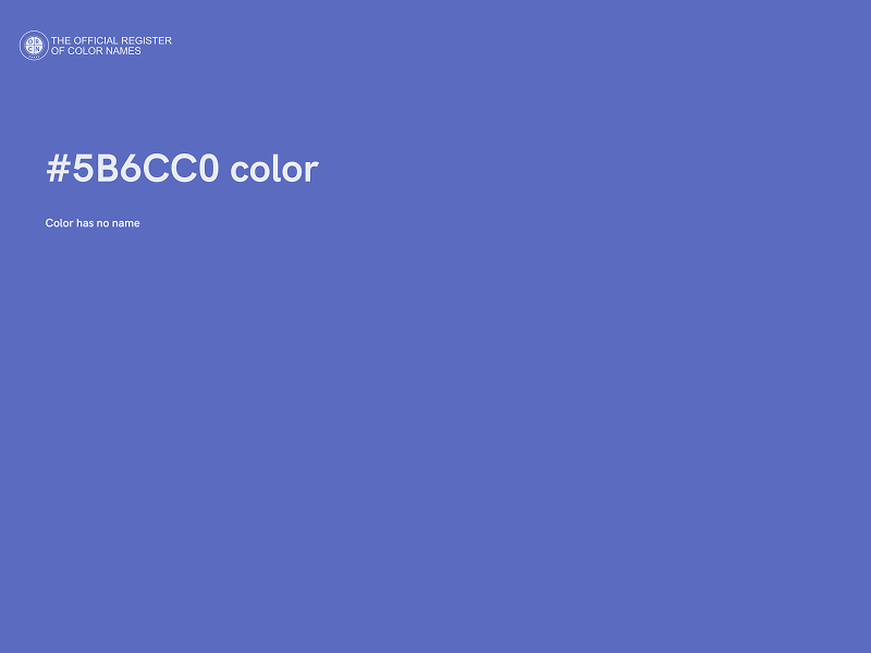 #5B6CC0 color image