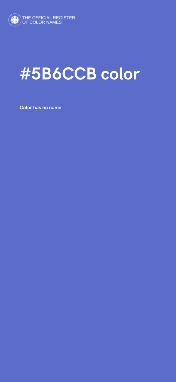 #5B6CCB color image