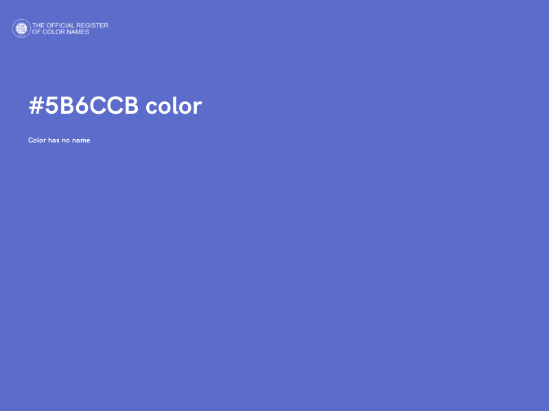 #5B6CCB color image