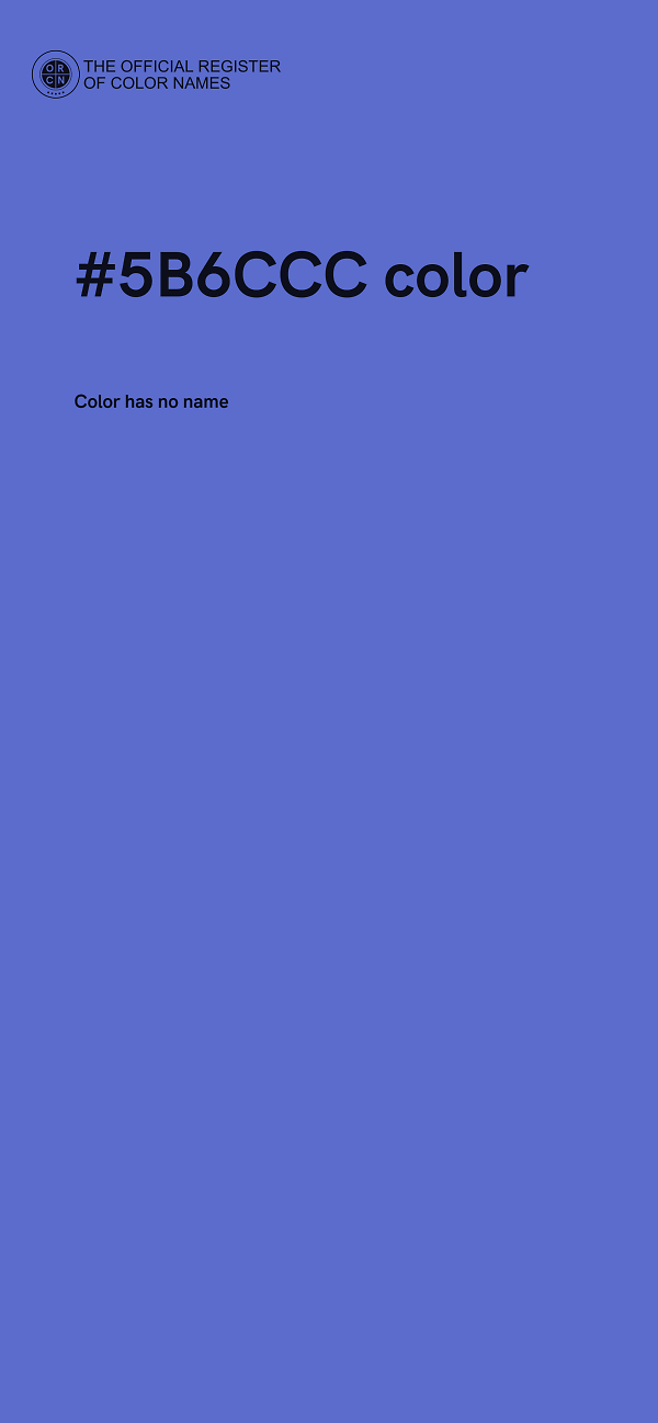 #5B6CCC color image