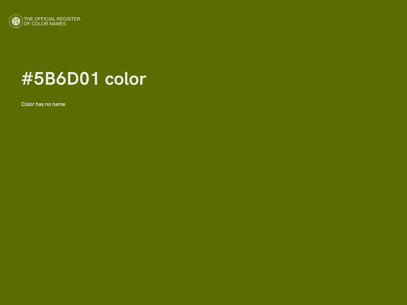 #5B6D01 color image