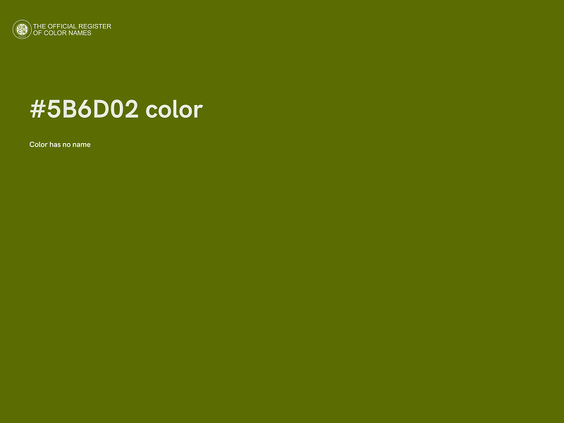 #5B6D02 color image