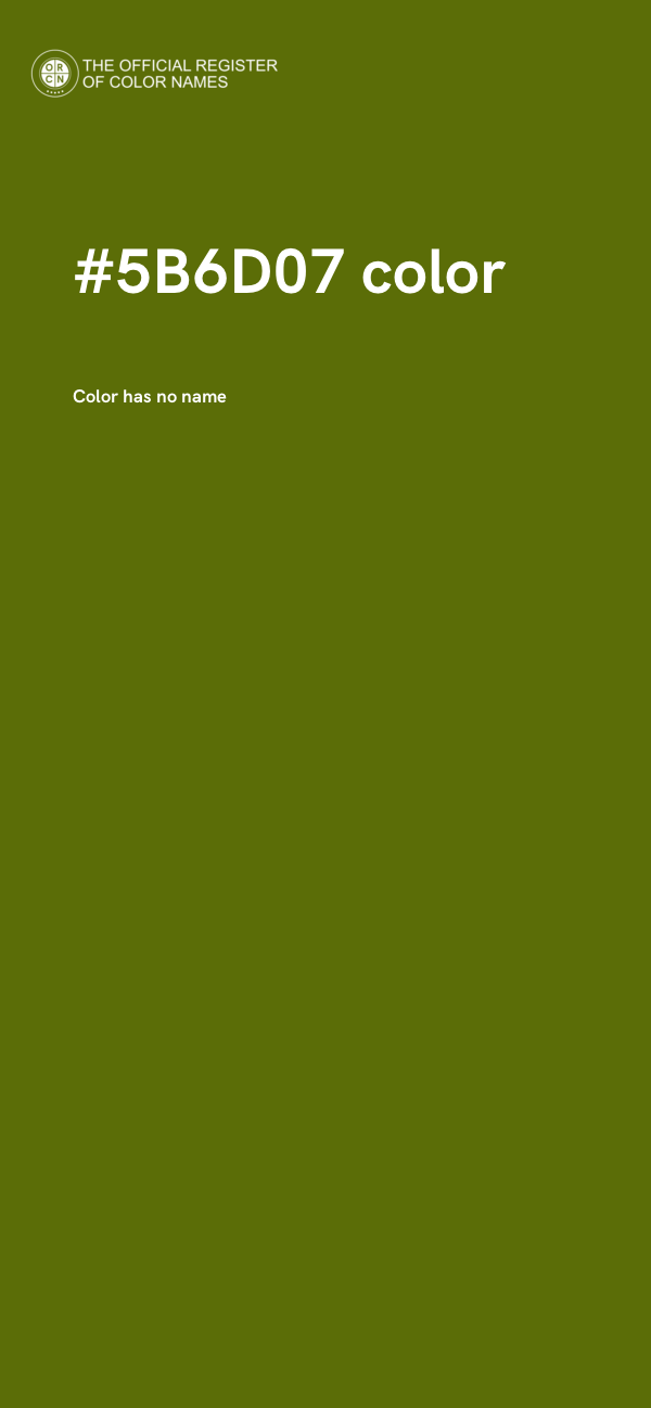 #5B6D07 color image