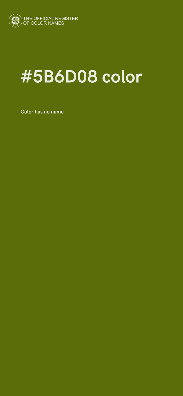 #5B6D08 color image