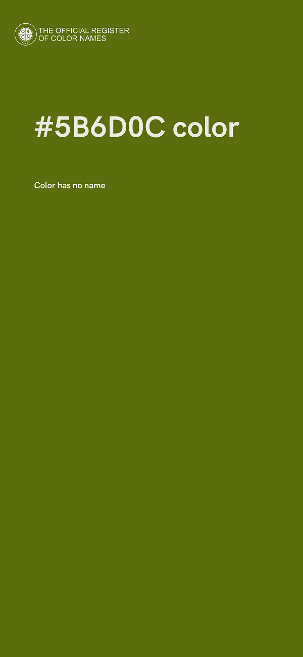#5B6D0C color image
