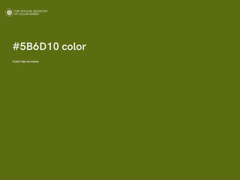 #5B6D10 color image