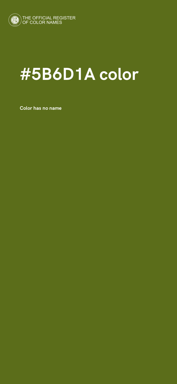 #5B6D1A color image