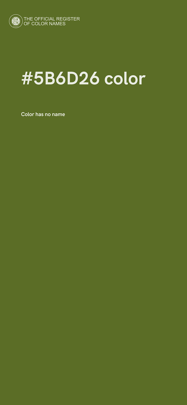 #5B6D26 color image