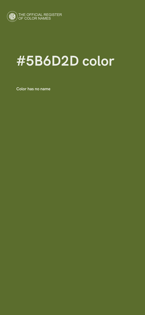 #5B6D2D color image