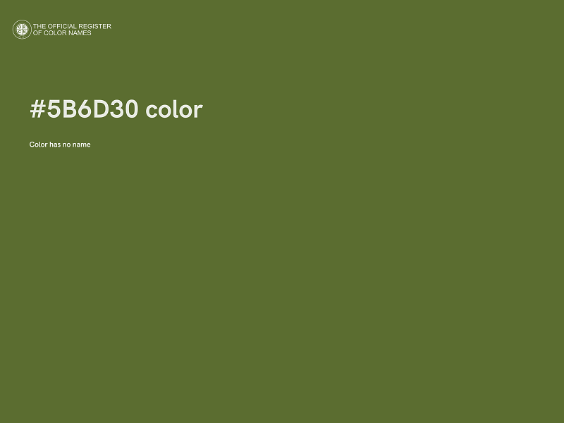 #5B6D30 color image