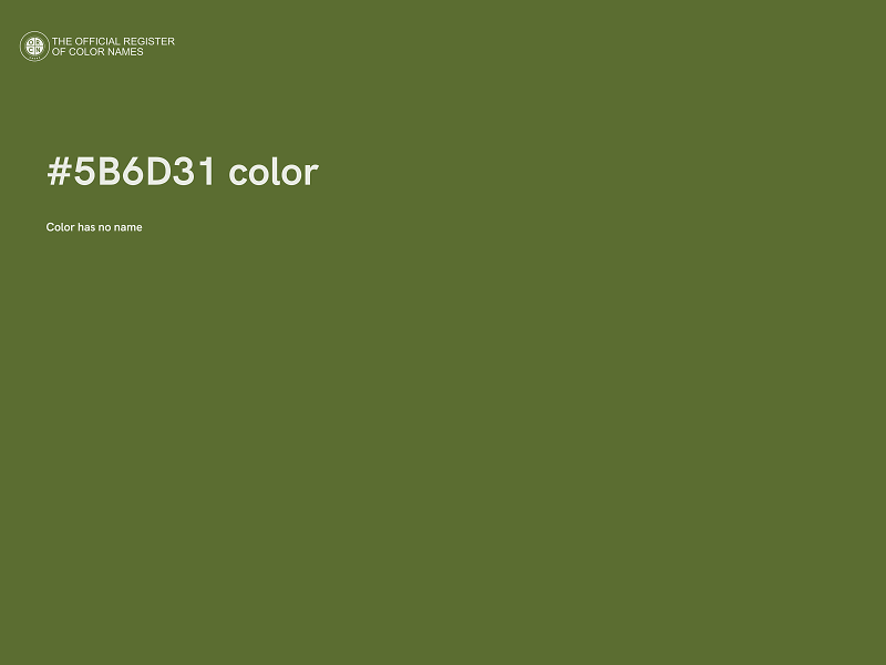 #5B6D31 color image