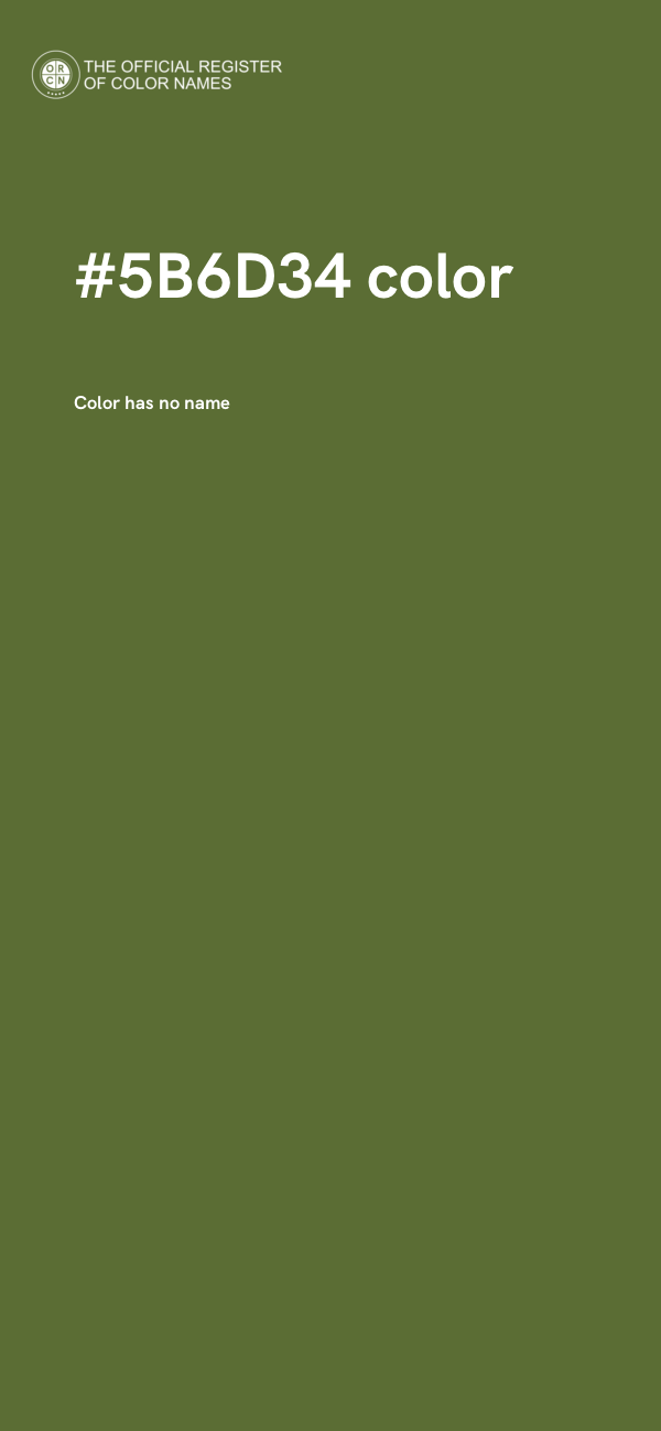 #5B6D34 color image
