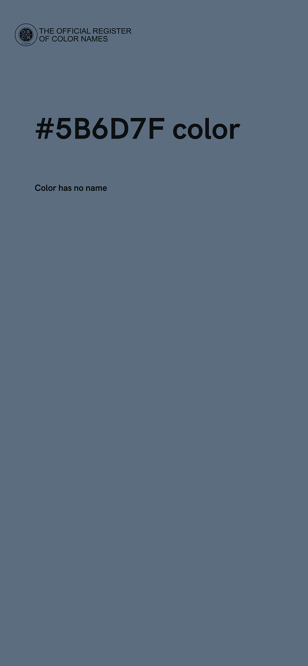 #5B6D7F color image