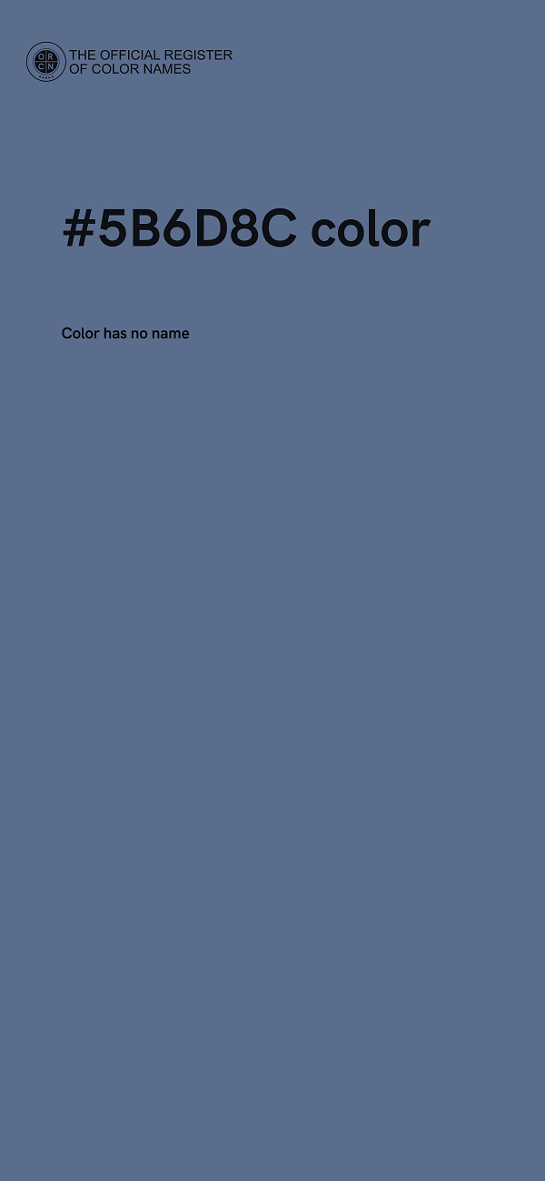 #5B6D8C color image