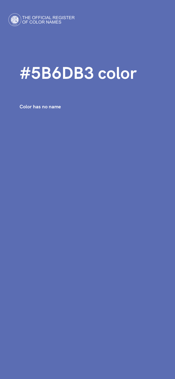 #5B6DB3 color image