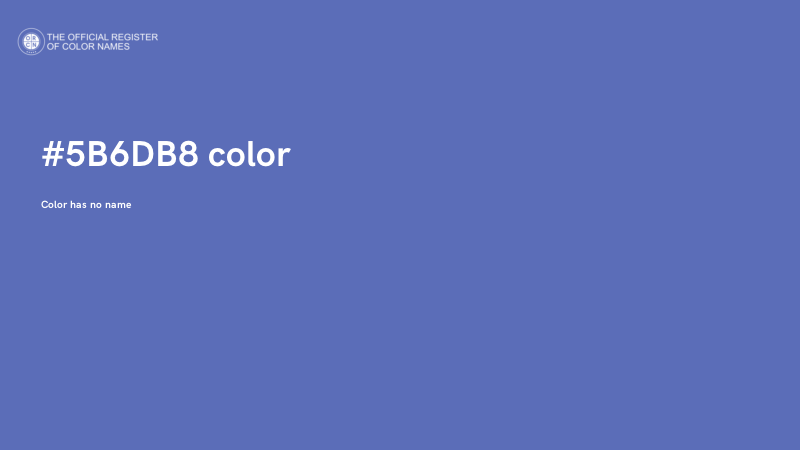 #5B6DB8 color image