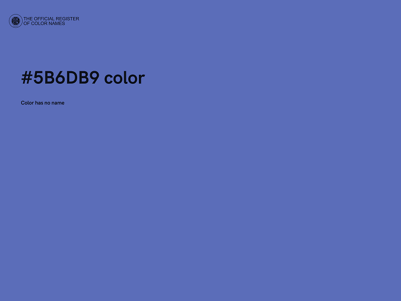 #5B6DB9 color image