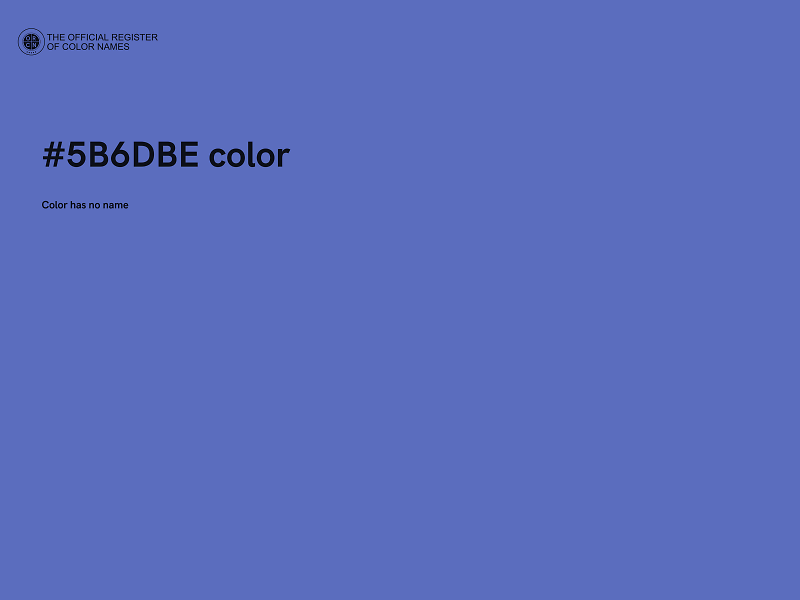 #5B6DBE color image