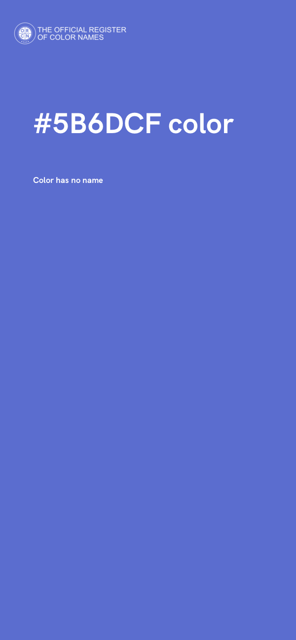 #5B6DCF color image