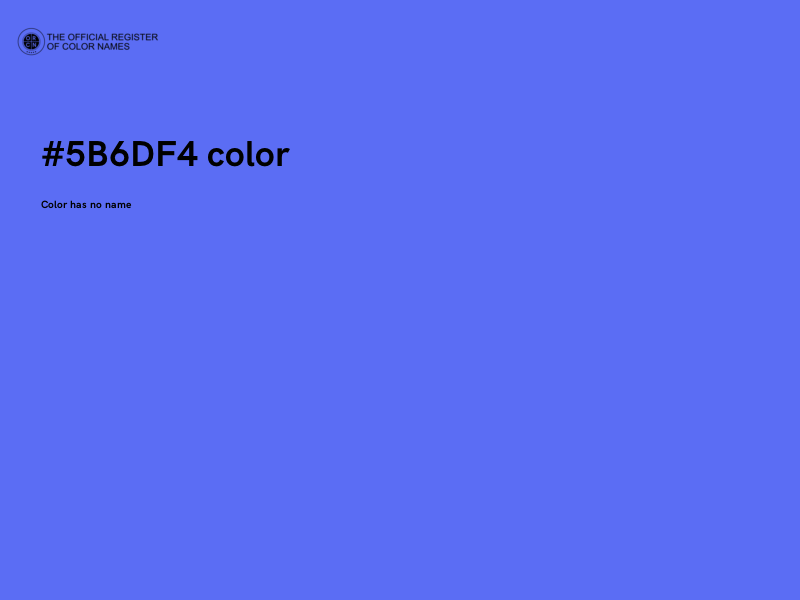 #5B6DF4 color image