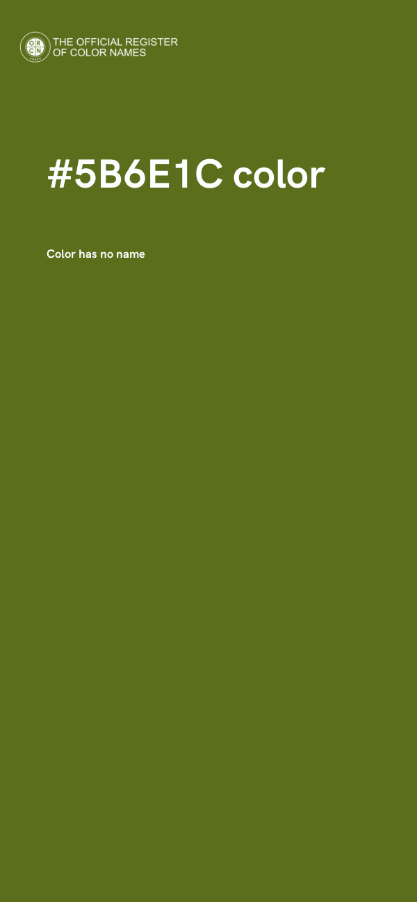 #5B6E1C color image