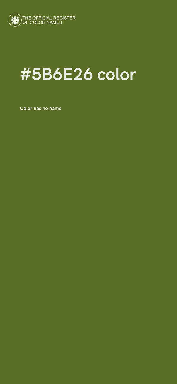 #5B6E26 color image