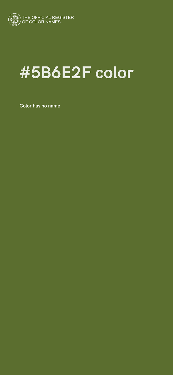 #5B6E2F color image