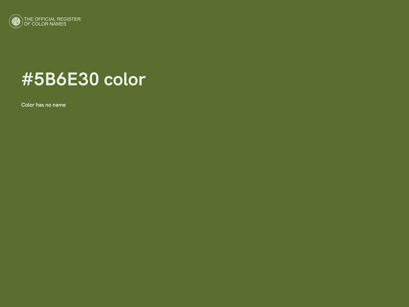 #5B6E30 color image