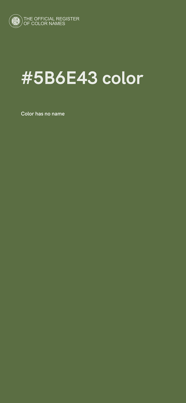 #5B6E43 color image