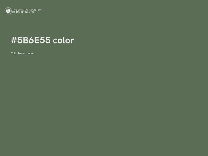 #5B6E55 color image