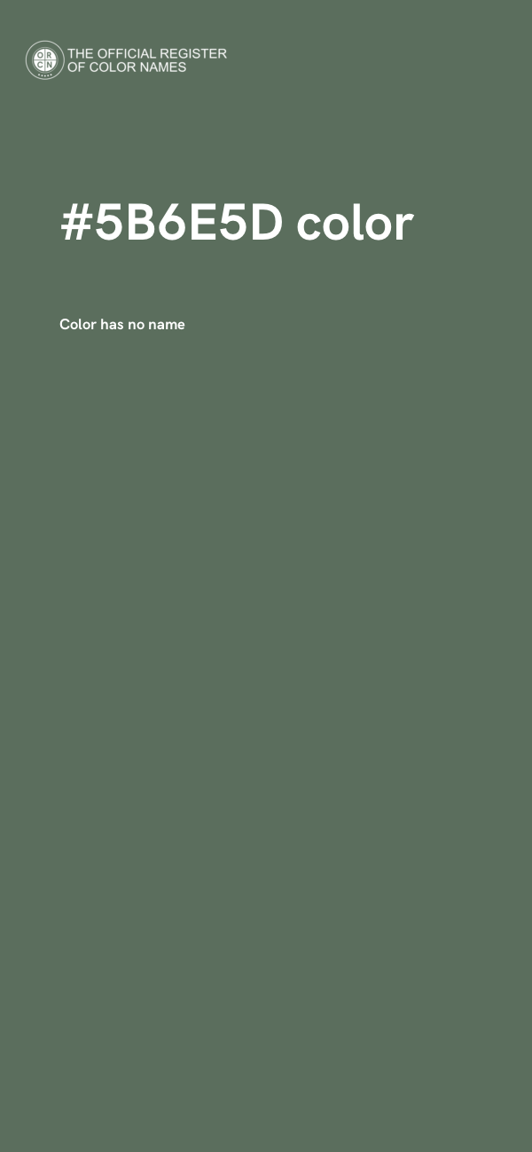 #5B6E5D color image