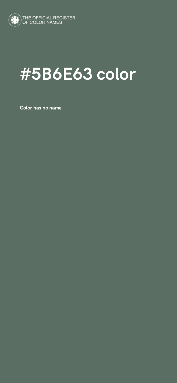 #5B6E63 color image