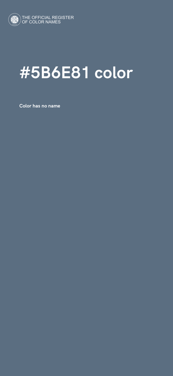 #5B6E81 color image