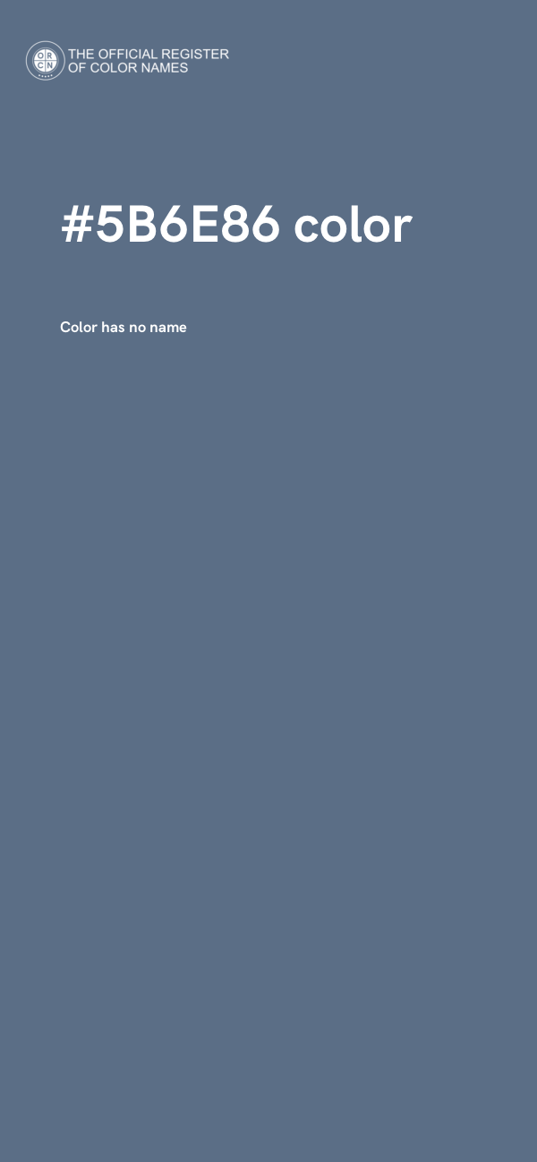 #5B6E86 color image
