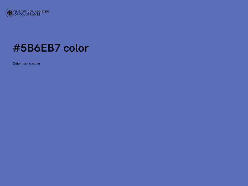 #5B6EB7 color image