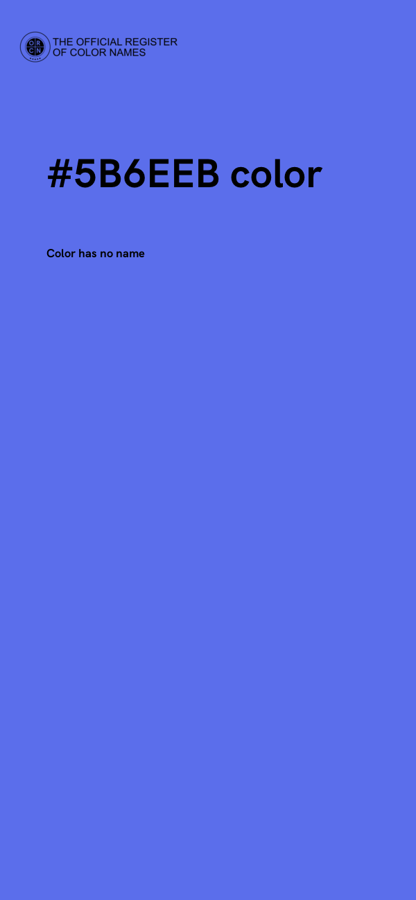 #5B6EEB color image