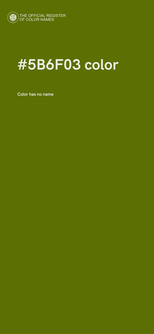 #5B6F03 color image
