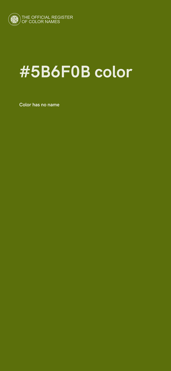 #5B6F0B color image