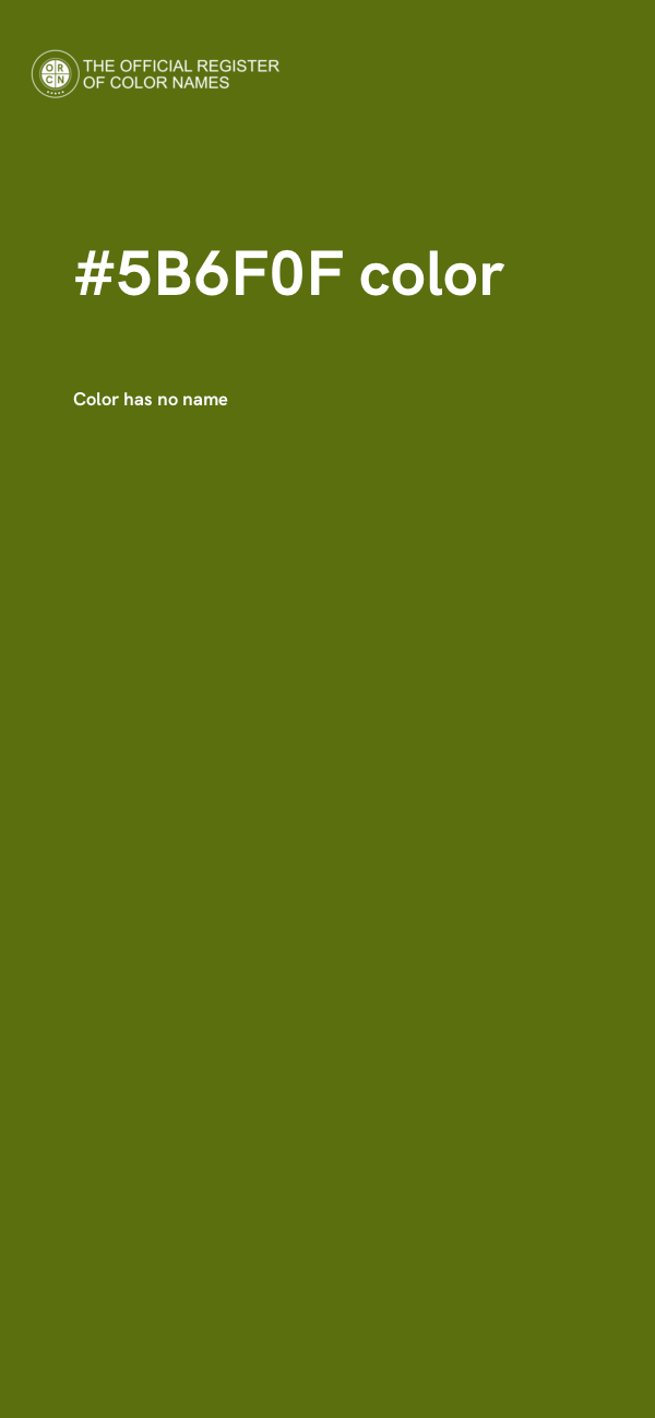 #5B6F0F color image