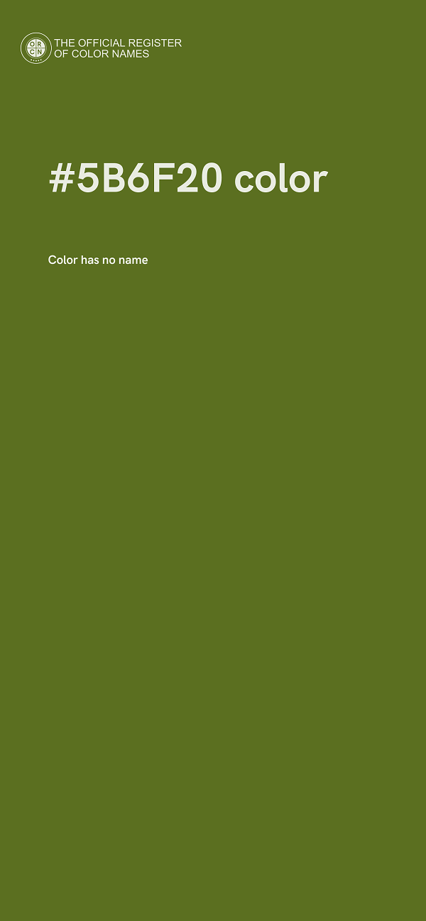 #5B6F20 color image