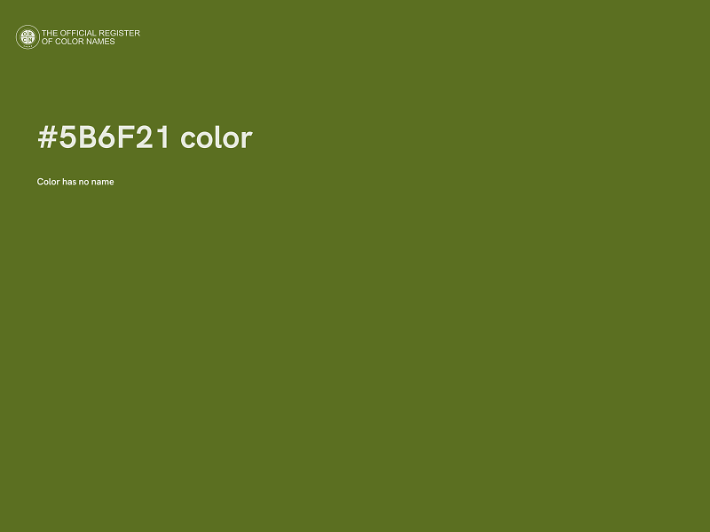 #5B6F21 color image