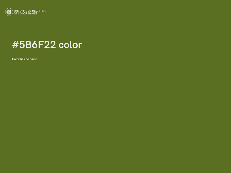 #5B6F22 color image