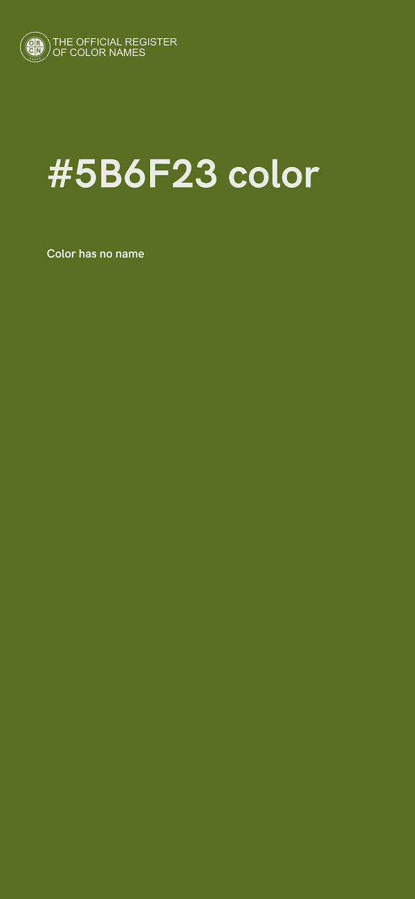 #5B6F23 color image
