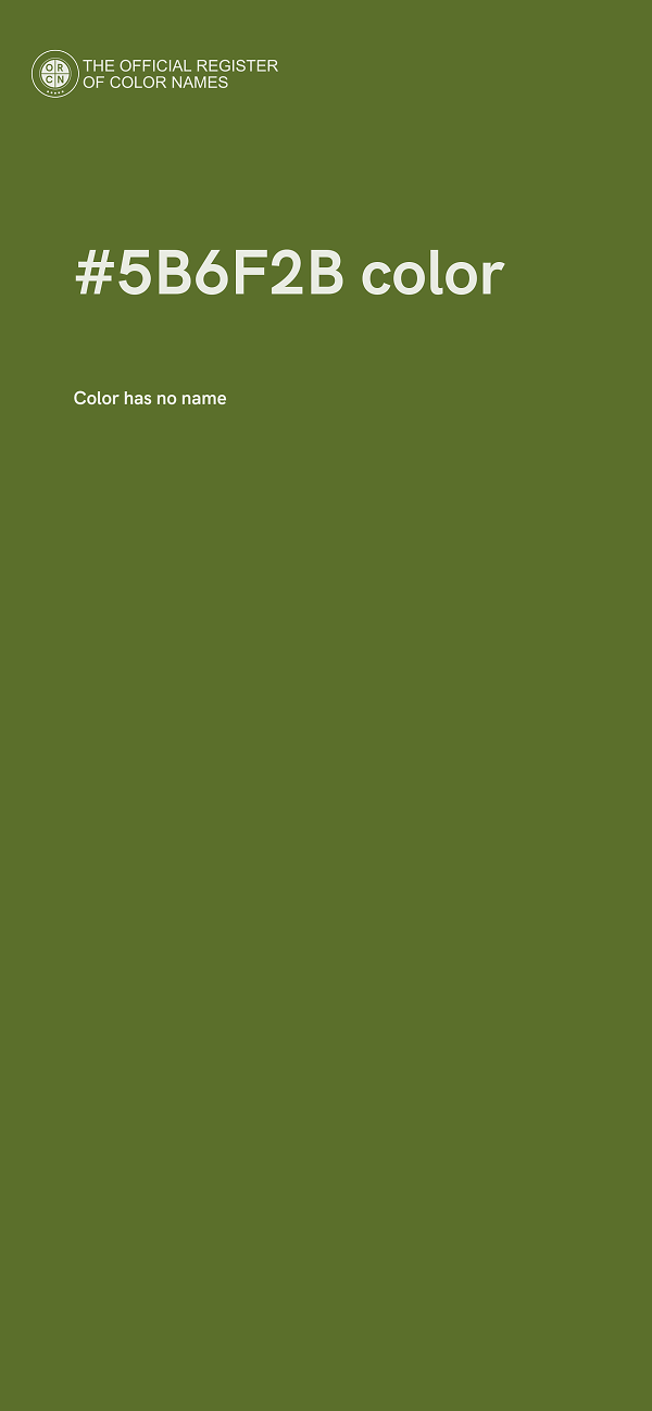 #5B6F2B color image