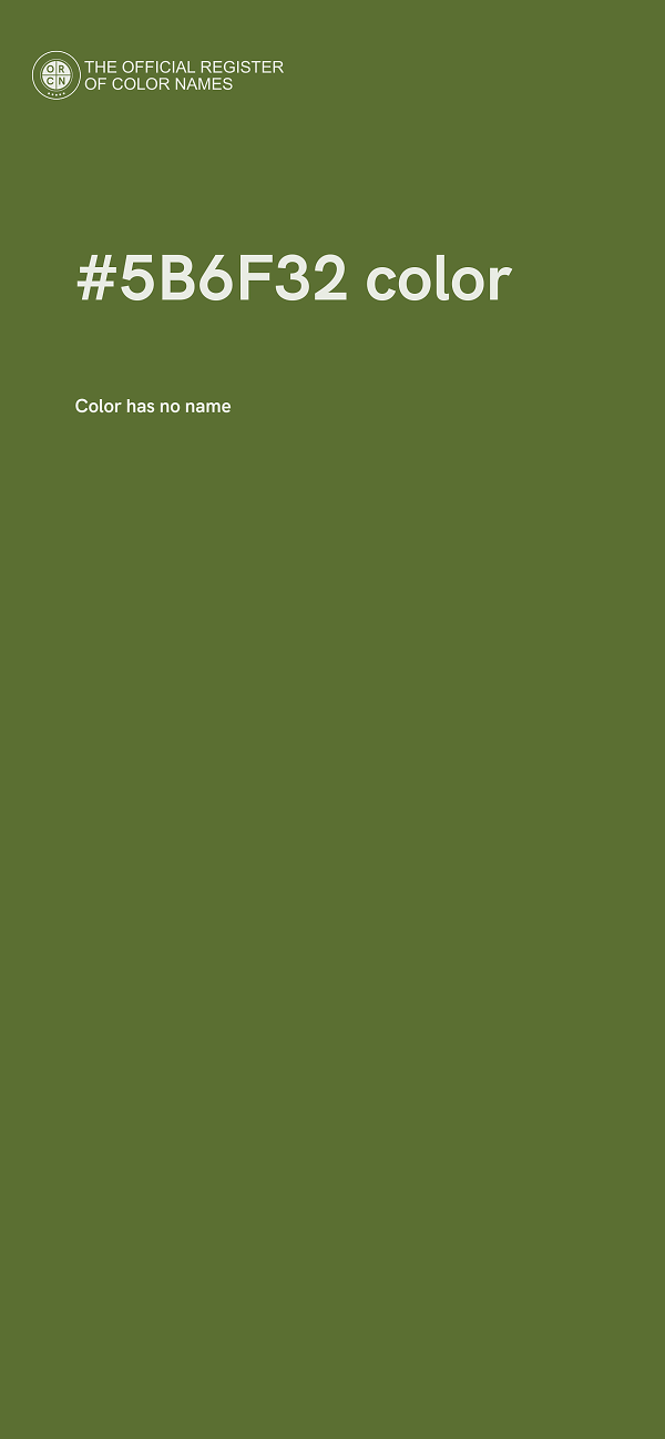 #5B6F32 color image