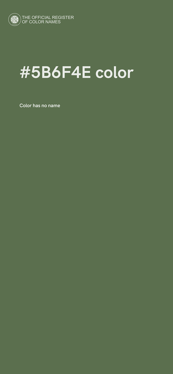 #5B6F4E color image