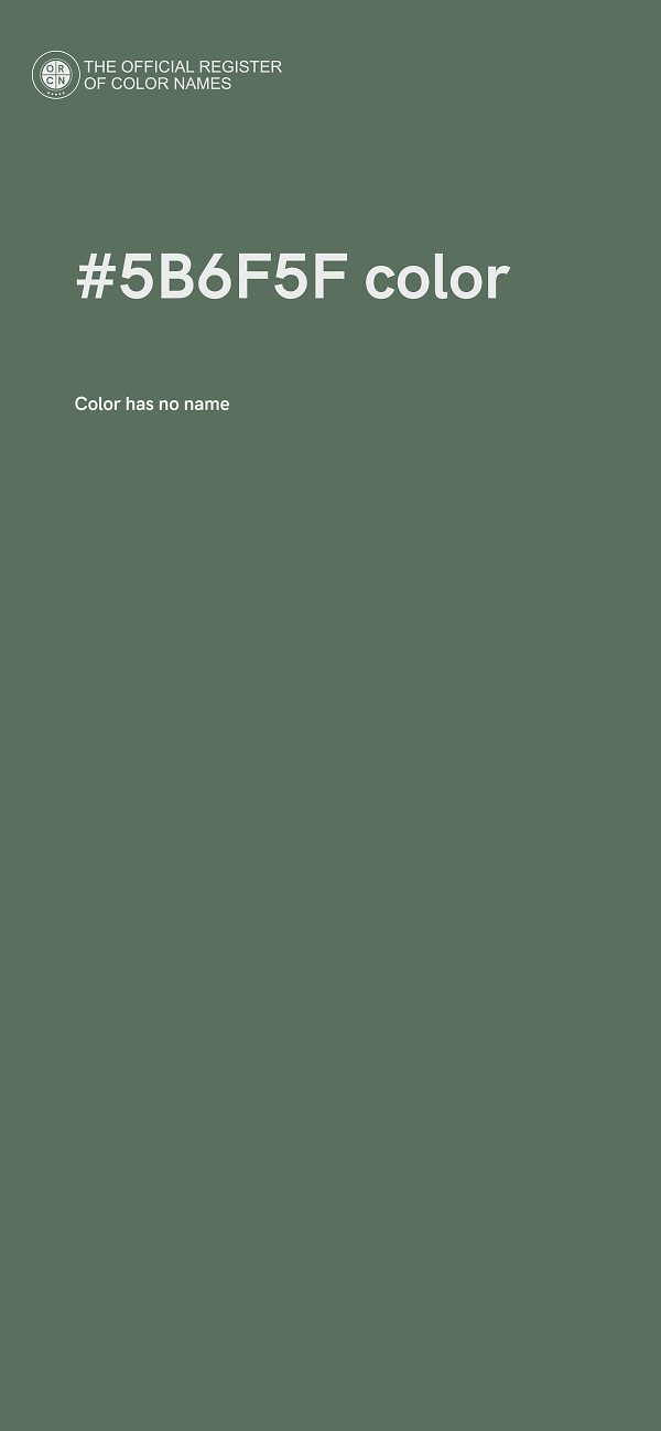 #5B6F5F color image